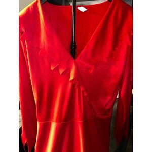 Sexy Devil Costume Dress Women's Plus Size Red Halloween Party Cosplay Demon